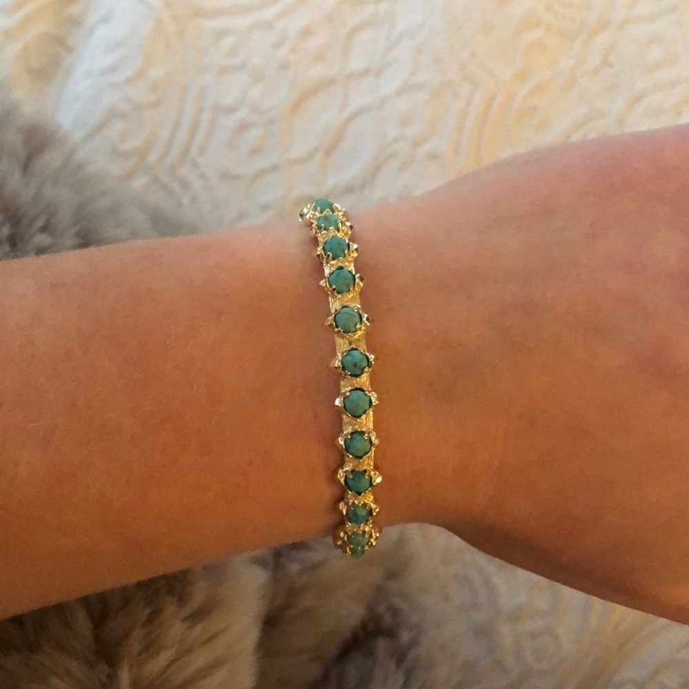 Turquoise and Gold Kendra Scott Bracelet